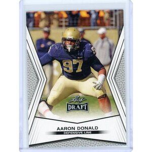 2014 Leaf Draft Football Aaron Donald #2 Rookie Card RC Los Angeles Rams Pitt